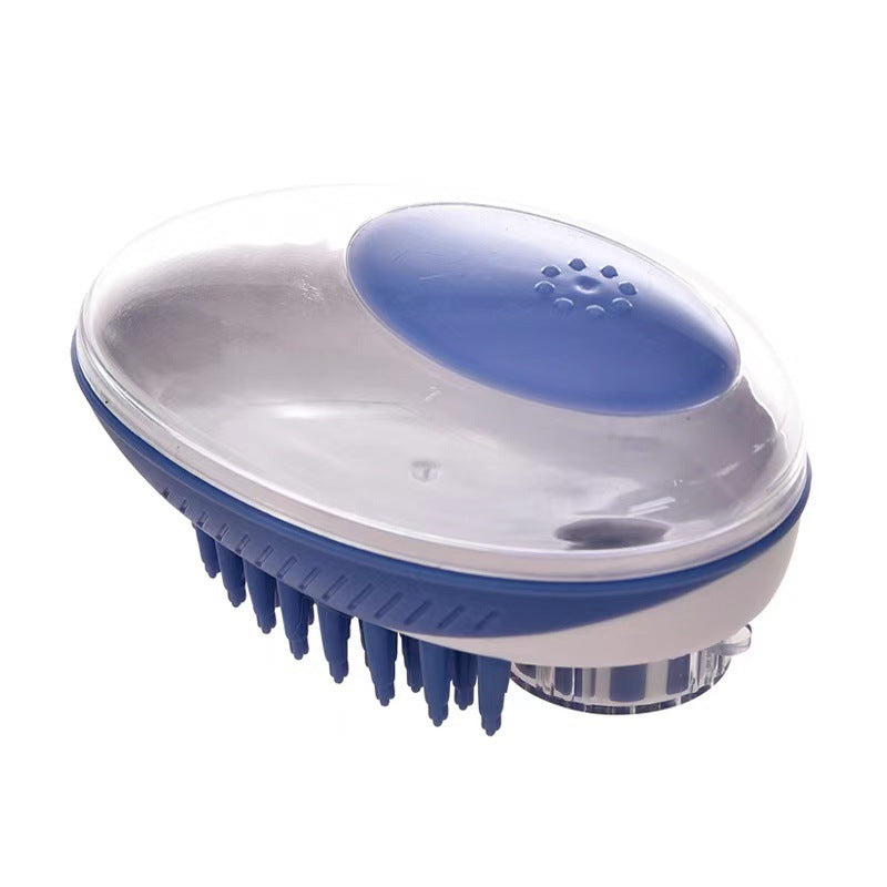 Pet Supplies Bath Brush Massage Comb Can Store Bath Liquid Silicone Brush For Cats And Dogs