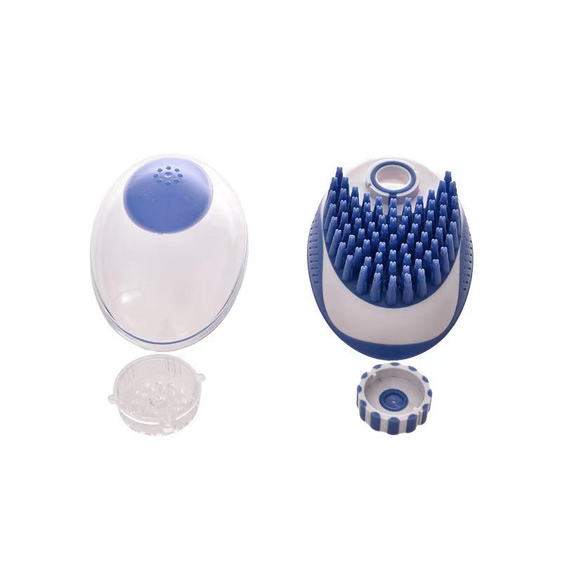 Pet Supplies Bath Brush Massage Comb Can Store Bath Liquid Silicone Brush For Cats And Dogs